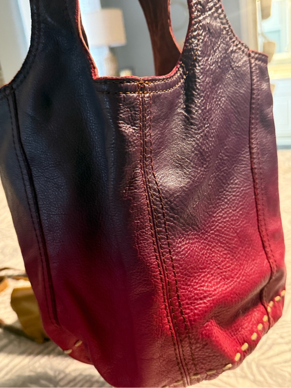Lucky Brand Ombre Shoulder Bag in Red and Purple